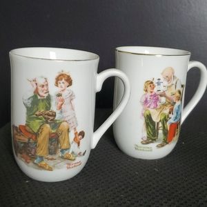 Norman Rockwell mugs